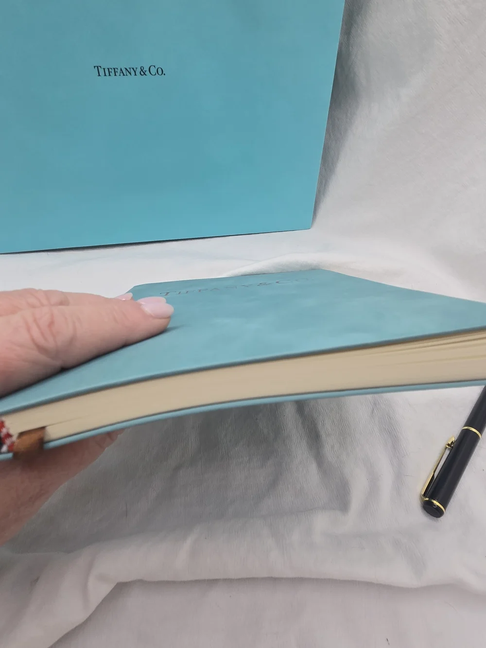 Tiffany & Co. Notebook Pen Aroma Stone Accessories Set - Signature Tiffany Blue